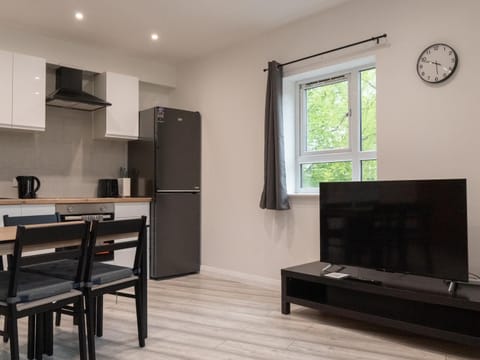 TV and multimedia, Kitchen or kitchenette, Living room, Seating area, Dining area, oven, stove