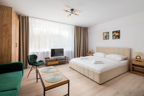Communal lounge/ TV room, Bed, TV and multimedia, Living room, Photo of the whole room, Seating area, Evening entertainment, Bedroom