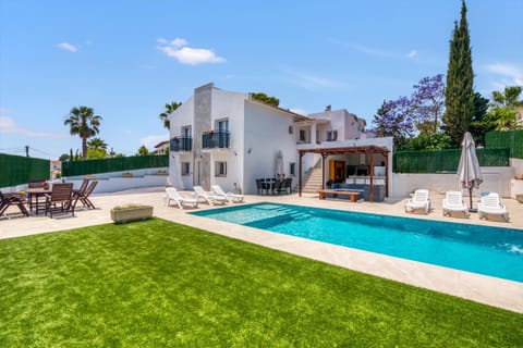 Property building, Living room, Swimming pool