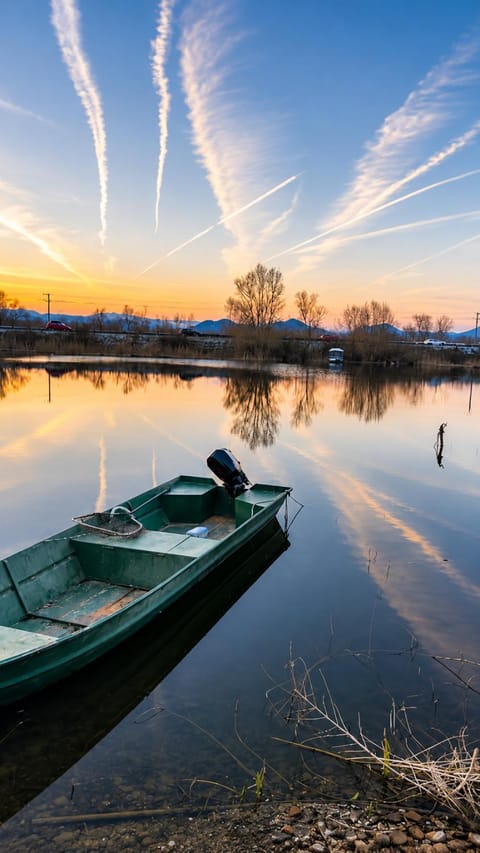 Natural landscape, Lake view, Sunrise, Sunset
