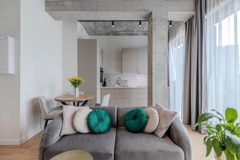Kitchen or kitchenette, Living room, oven, kitchen