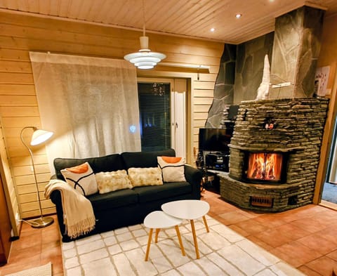Living room, fireplace