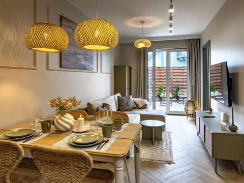Living room, Seating area, Dining area