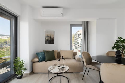 Living room, Seating area, air conditioner