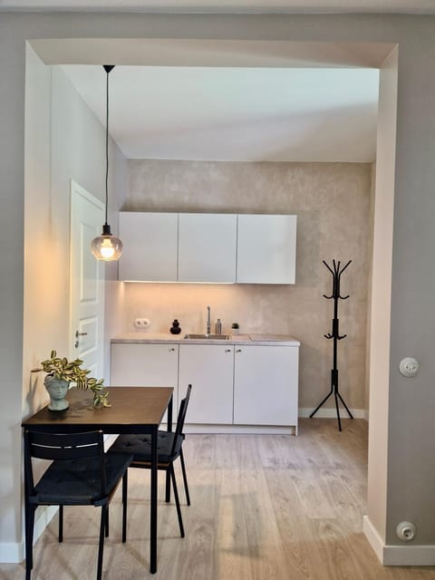 Kitchen or kitchenette, Dining area, stove