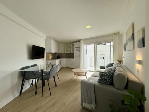 Living room, kitchen