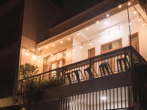 Property building, Night, View (from property/room), Balcony/Terrace