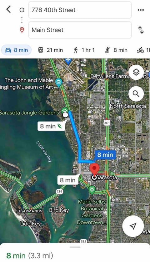 Pool Courtyard, patio with fire pit, 2 mls downtown VR24-00130 House in Sarasota