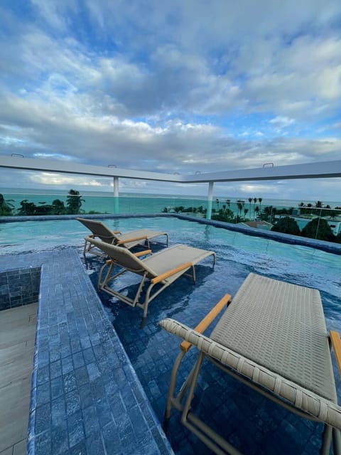 View (from property/room), Pool view, Swimming pool, sunbed