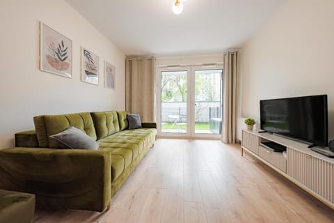 Hello Apartments Sea Salt Gdansk z ogrodkiem i prywatnym miejscem postojowym Apartment in Gdansk