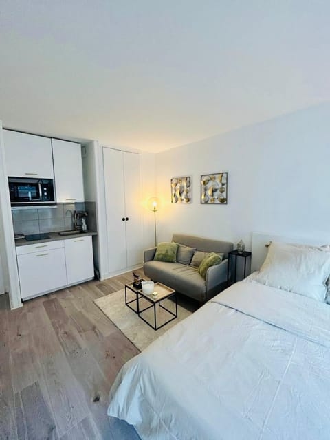 Bed, Living room, Photo of the whole room