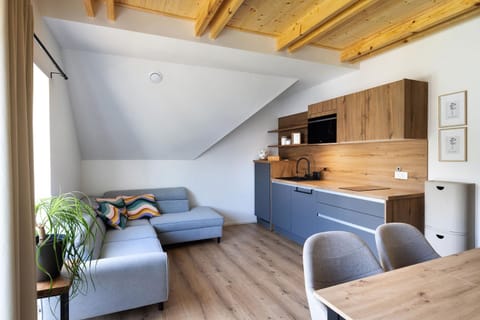 Kitchen or kitchenette, Living room, Dining area