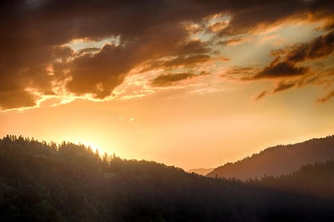 Natural landscape, Hiking, Mountain view, Sunrise