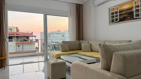 View (from property/room), Living room, Sea view