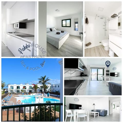 Bed, Photo of the whole room, Bedroom, Pool view, Swimming pool
