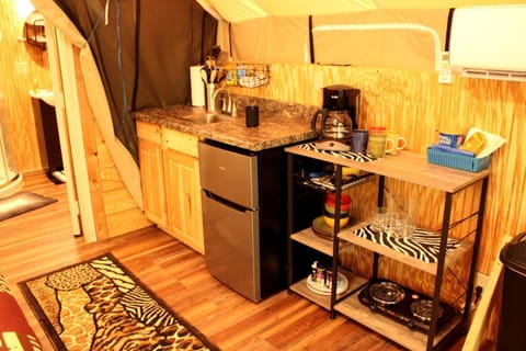 African-Themed Safari Tent for Glamping in West Virginia House in Hico
