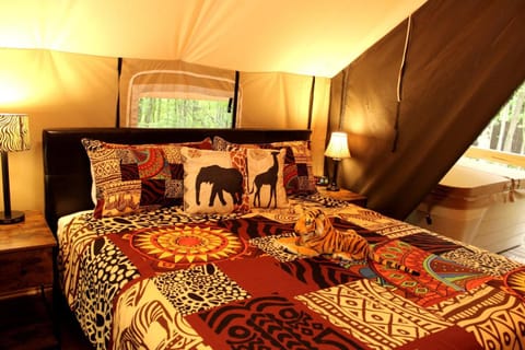 African-Themed Safari Tent for Glamping in West Virginia House in Hico