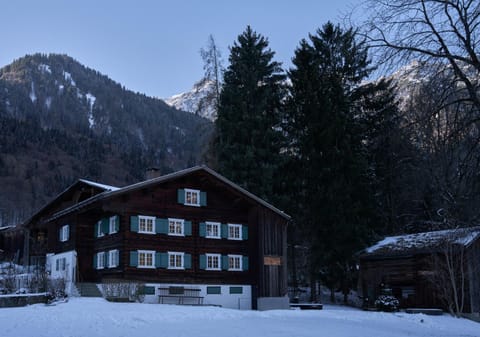 Property building, Winter, Mountain view