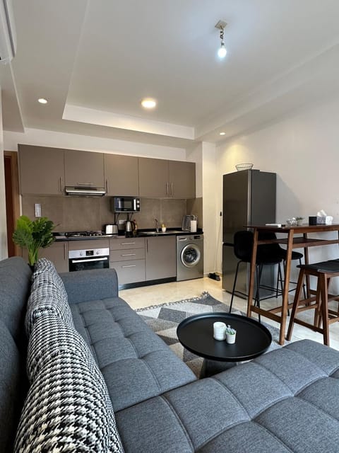 Kitchen or kitchenette, Living room, Dining area