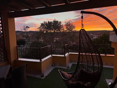 Patio, Natural landscape, View (from property/room), Balcony/Terrace, Sunset