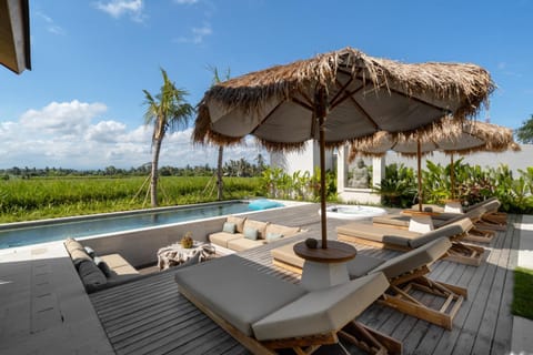 Pool view, Swimming pool, sunbed