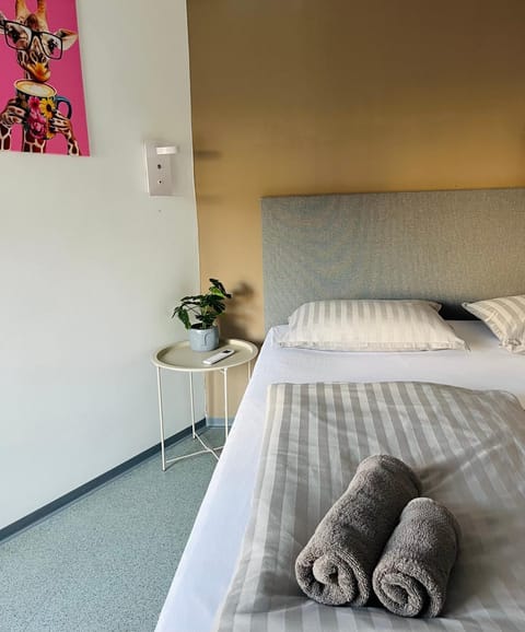 Bed, Photo of the whole room, towels