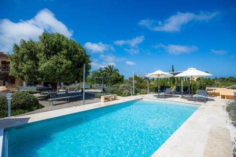 Property building, Living room, Swimming pool
