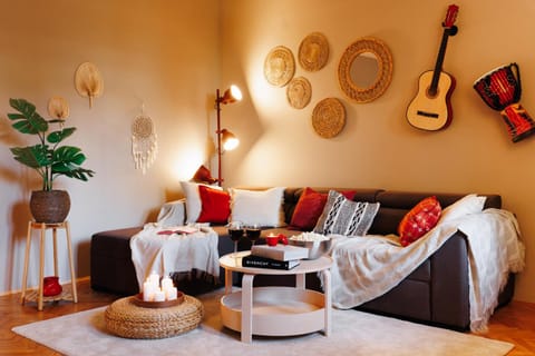 Living room, heating, internet