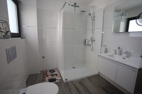Shower, Toilet, Bathroom, towels