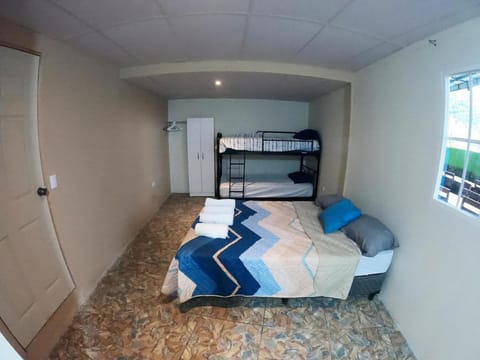Bed, Photo of the whole room, Bedroom, bunk bed, wardrobe