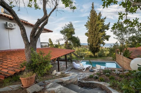 Property building, Natural landscape, Garden, Swimming pool