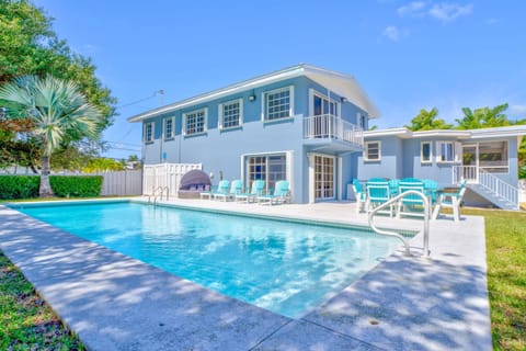 Patio, Spring, Pool view, Swimming pool, sunbed