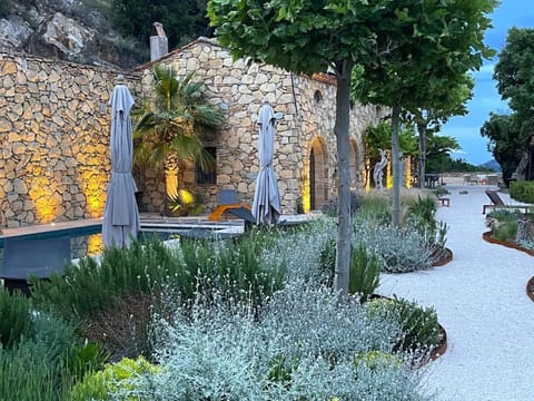 Natural landscape, Garden, Swimming pool