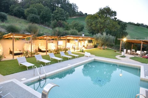 Patio, Natural landscape, Garden, Garden view, Pool view, Swimming pool, sunbed