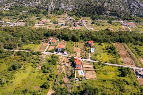 Property building, Neighbourhood, Natural landscape, Bird's eye view