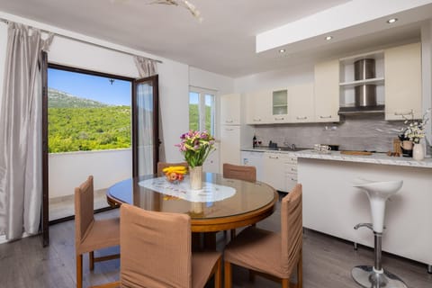 Natural landscape, Kitchen or kitchenette, Dining area, Mountain view, stove