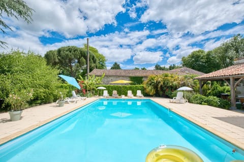Property building, Living room, Swimming pool