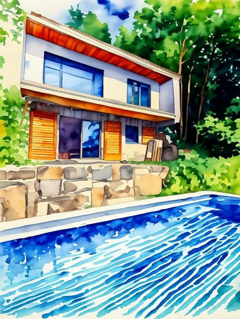 Property building, Garden, Garden view, Pool view, Swimming pool