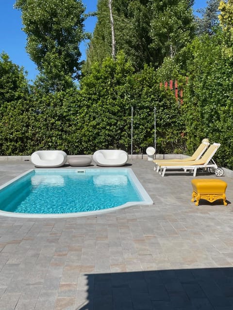 Natural landscape, Garden, Pool view