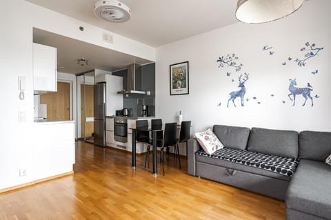 Kitchen or kitchenette, Living room, Dining area