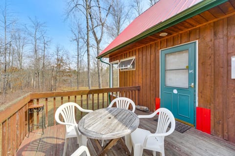 1 Mi to South Twin Lake Cabin with Deck in Trego! Cabin in Wisconsin