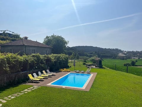 Natural landscape, Garden, Garden view, Pool view, Swimming pool, sunbed