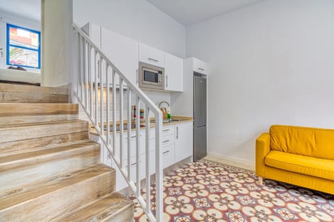 Kitchen or kitchenette, Living room