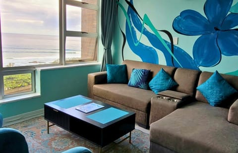 Living room, Seating area, Sea view