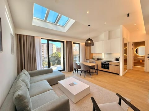 Living room, kitchen