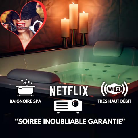 Hot Tub, Bedroom, fireplace, hair dryier