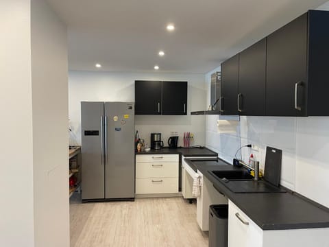Kitchen or kitchenette, oven, stove