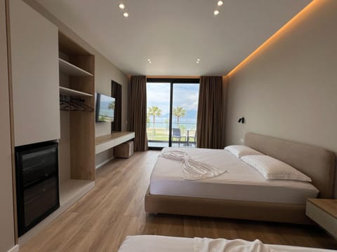 Bed, TV and multimedia, Photo of the whole room, wardrobe