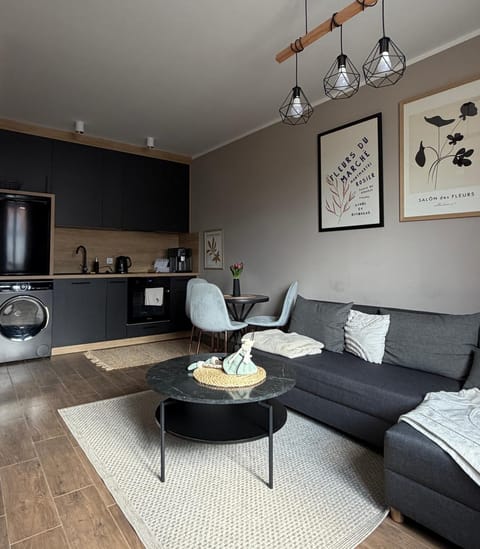 Kitchen or kitchenette, Living room, Seating area