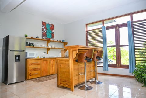 Kitchen or kitchenette, oven